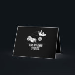 Funny ich tue meine eigenen Stunts Coole Motorrad  Karte<br><div class="desc">Funny ich tue meine eigenen Stunts Coole Motorrad Geschenke Männer</div>