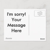 Funny ich vergaß zu locken postkarte (Rückseite)