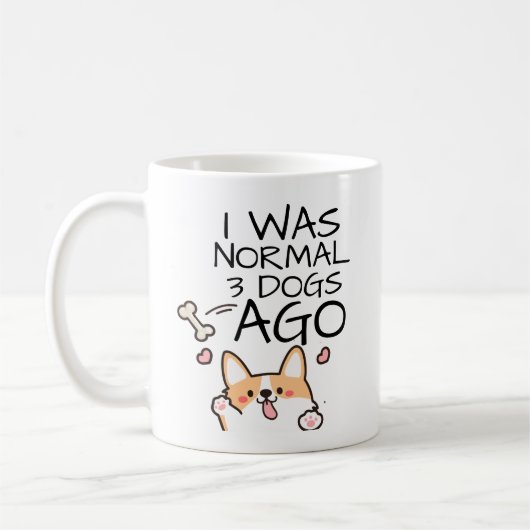 Funny, ich war normal 3 Hunde vor Kaffeetasse (Links)
