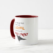 Funny ich war wahnsinnig Crazy Magic Carpet Tasse (Vorderseite Links)