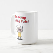 Funny, ich werde Nacktfuß-Tasse Kaffeetasse (Vorderseite Links)