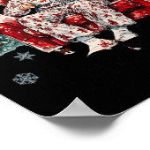 Funny, ich werde Zuhause für Weihnachten humorvoll Poster (Ecke)