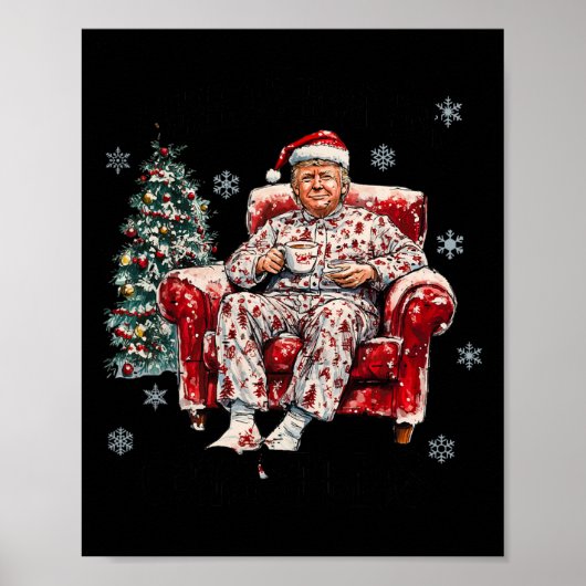 Funny, ich werde Zuhause für Weihnachten humorvoll Poster (Vorne)