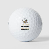 Funny ich Whiskey verschwinden lassen Golfball (Vorderseite)