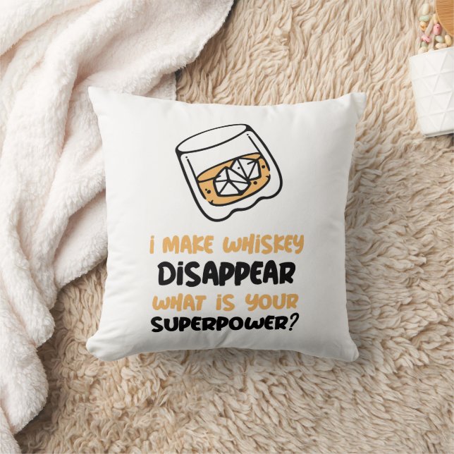 Funny ich Whiskey verschwinden lassen Kissen (Decke)