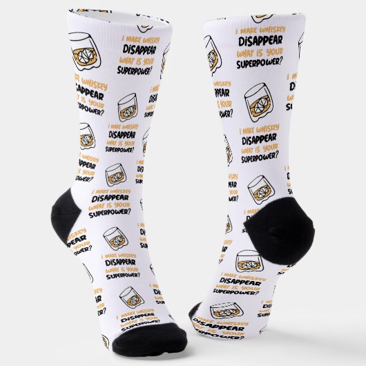 Funny ich Whiskey verschwinden lassen Socken (Gewinkelt)
