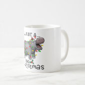 Funny, ich Wollte zu Weihnachten ein Hippo Kaffeetasse (VorderseiteRechts)
