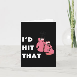 Funny, ich würde das Boxen treffen Karte