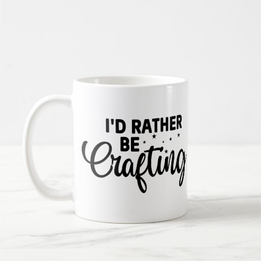 Funny, ich würde eher beim Craften sein Kaffeetasse (Links)