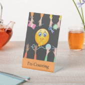 Funny ich zähle Zeichen für Crochet oder Knittern Sockelschild (In SItu)