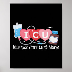 Funny Icu Krankenpflege Intensivstation Krankensch Poster