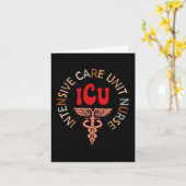 Funny Icu Nurse Intensive Care Unit Nurse Emergenc Karte (Gelbe Blume)