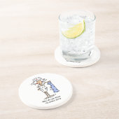 Funny ICU Nurse T - Shirt und Geschenke Sandstein Untersetzer (Seite)