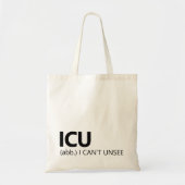Funny ICU Nurse Tote Bag Graduation Gift for Her Tragetasche (Vorne)