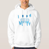 Funny Icy Cold Face Halloween Freezing Emoji Hoodie (Vorderseite)