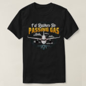 Funny Id ist eher die Übergabe von Gas-Flugzeug-Pi T-Shirt (Design vorne)