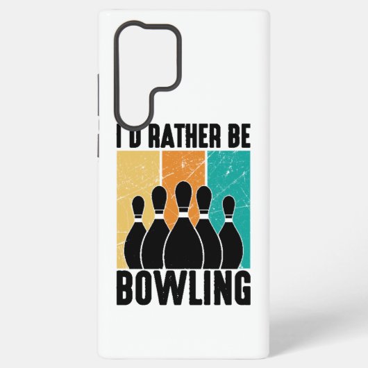 Funny "I'd Rather Be Bowling" Quote Samsung Galaxy Hülle (Rückseite)