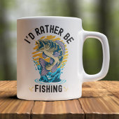 Funny I'd rather be fishing Kaffeetasse