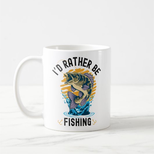 Funny I'd rather be fishing Kaffeetasse (Links)