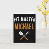 Funny Id Smoke That Name Bbq Grilling Dad Karte (Gelbe Blume)