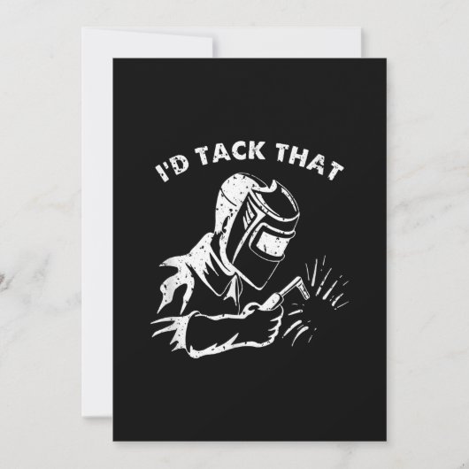 Funny Id Tack, der Weld Welder Geschenke für Männe Ankündigung (Vorderseite)