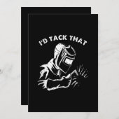 Funny Id Tack, der Weld Welder Geschenke für Männe Ankündigung (Vorne/Hinten)