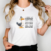 Funny "Idiots Happen" Angry Duck Personalisiert T-Shirt