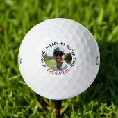 Funny If Find Hit Better Custom Foto and Name Golfball