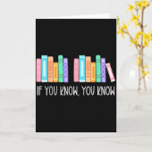 Funny If You Know You Know 6 7 Reading Books Merry Karte (Gelbe Blume)