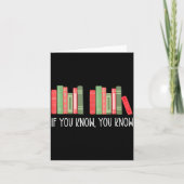 Funny If You Know You Know 6 7 Reading Books Merry Karte (Vorderseite)
