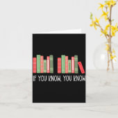 Funny If You Know You Know 6 7 Reading Books Merry Karte (Gelbe Blume)