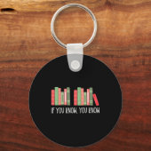 Funny If You Know You Know 6 7 Reading Books Merry Schlüsselanhänger (Vorderseite)