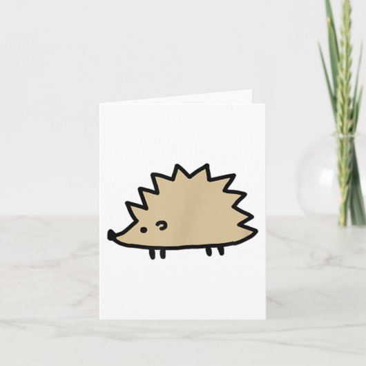 Funny Igel für Igel Liebhaber Karte (Vorderseite)
