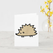 Funny Igel für Igel Liebhaber Karte (Gelbe Blume)