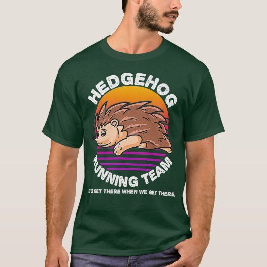 Funny Igel Hamster Running Team Shirt Kids (Vorderseite)