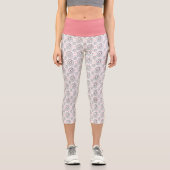 Funny Igel Image, und positives Texttyp CA Capri Leggings (Vorderseite)