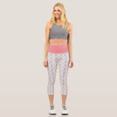 Funny Igel Image, und positives Texttyp CA Capri Leggings (Vorderseite)