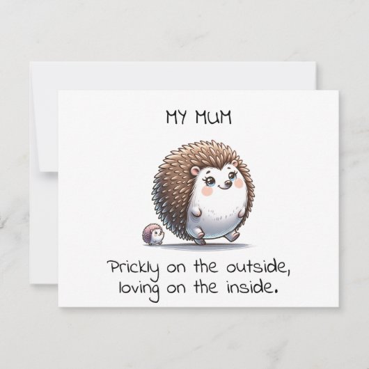 Funny Igel Pun Mother-Day-Geschenk (Vorderseite)