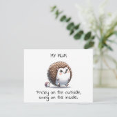 Funny Igel Pun Mother-Day-Geschenk (Stehend Vorderseite)