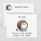 Funny Igel Pun Mother-Day-Geschenk (Vorne/Hinten)
