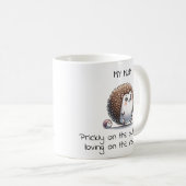 Funny Igel Pun Mother-Day-Geschenk Kaffeetasse (VorderseiteRechts)