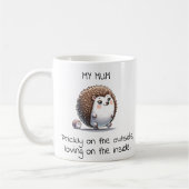 Funny Igel Pun Mother-Day-Geschenk Kaffeetasse (Links)