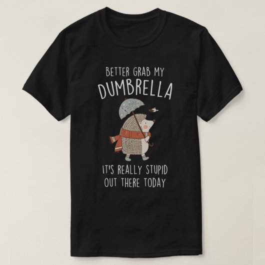 Funny Igel Umbrella T-Shirt (Design vorne)