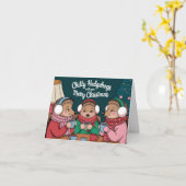 Funny Igel Weihnachten Karte (Gelbe Blume)