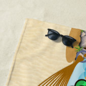 Funny Iguana School / Teacher Beach Handtuch (Beispiel)