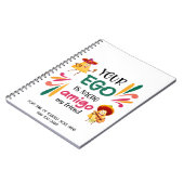 Funny IHR EGO IST NACHO AMIGO Custom Text Notizblock (Linke Seite)