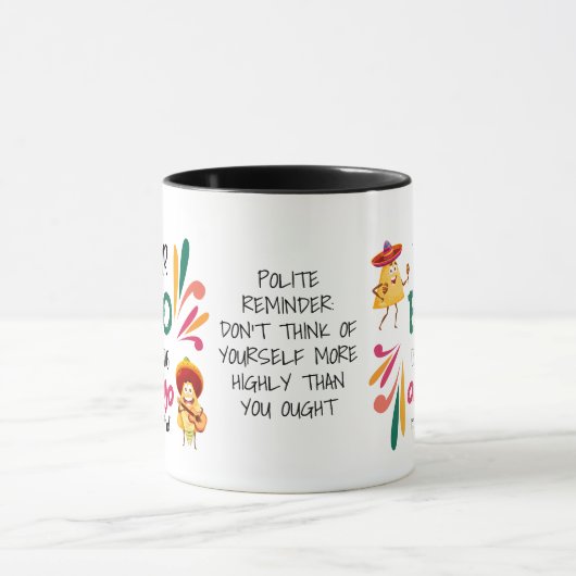 Funny IHR EGO IST NACHO AMIGO Custom Text Tasse (Zentrum)