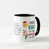 Funny IHR EGO IST NACHO AMIGO Custom Text Tasse (VorderseiteRechts)