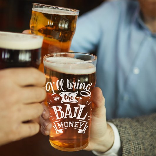 Funny Ill Bail Money Glas