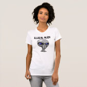 Funny, illegale Alien T - Shirt (Vorne ganz)